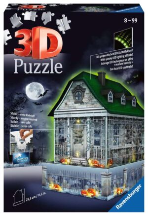 3D Puzzle: Haunted House Night Edition