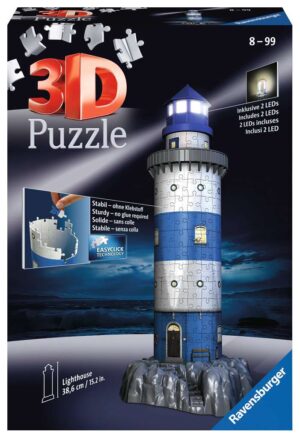 3D Puzzle: Lighthouse Night Edition