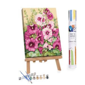 Paint By Number: Hollyhocks