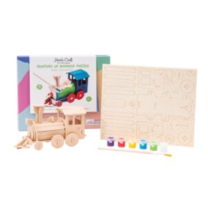 3D Wood Puzzle: Locomotive