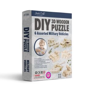 3D Wood Puzzles: Military Vehic