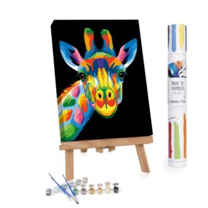 Paint By Number: Colorful Giraffe