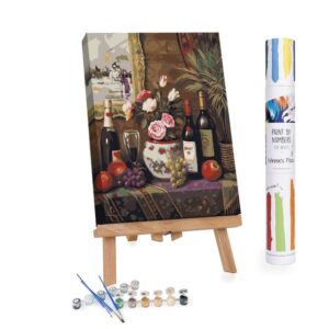 Paint By Number: Wine and Floral