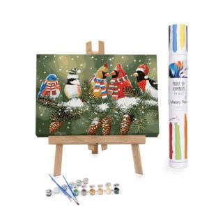 Paint By Number: Festive Birds