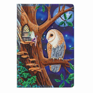 Crystal Art Notebook Kit: Owl and Fairy Tree