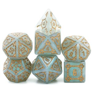 Huge Gray Castle Dice Set – 25mm