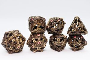 Trees of Virtue: Tree of Compassion – Hollow Metal RPG Dice Set
