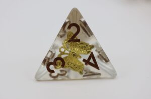 Gilded Butterfly RPG Dice Set