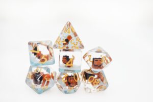 Ferocious Feline RPG Dice Set