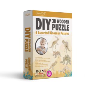 3D Wood Puzzles: Dinosaurs