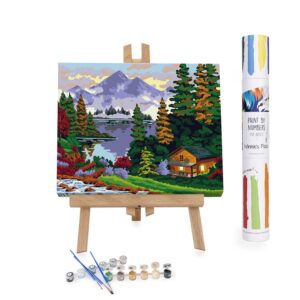 Paint By Number: Log Cabin at the Lake