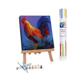 Paint By Number: Colorful Rooster Bob