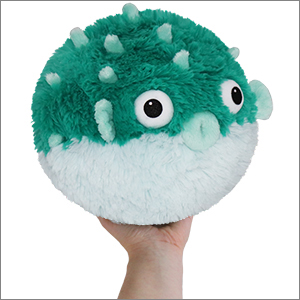 Mini Teal Pufferfish Squishable