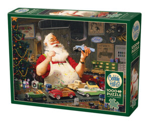 Santa Painting Cars puzzle