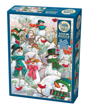 Hill of a Lot of Snowmen puzzle