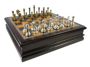 Deluxe Wooden Chess Box – Heavy Metal Chessman