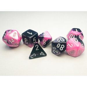 7-Set Mini Gemini Black Pink with White