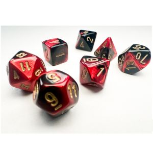 7-Set Mini Gemini Black Red with Gold