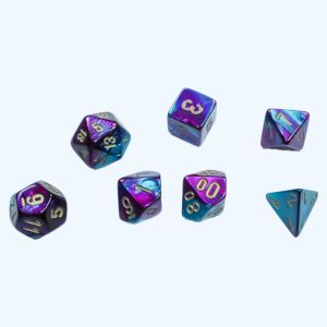 7-Set Cube Mini Gemini Purple Teal with Gold