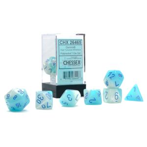 7-Set Cube Gemini Luminary Pearl Turquoise-White with Blue