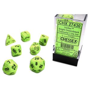 7-Set Cube Vortex Bright Green with Black