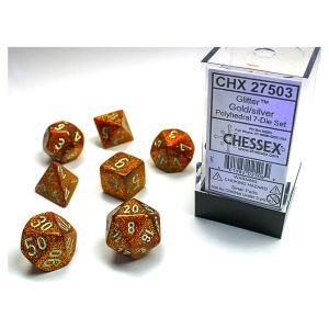 7-Set Cube Glitter Gold with Silver