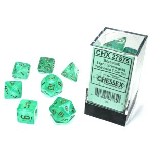 7-Set Cube Borealis Luminary Light Green with Gold