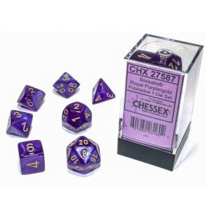 7-Set Cube Borealis Luminary Royal Purple with Gold