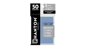 Phantom Card Sleeves: Gray – 64 X 88 – Glossy/Matte