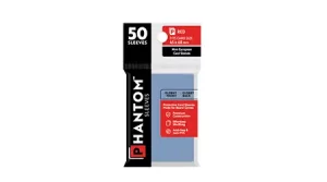 Phantom Card Sleeves: Red – 45 X 68 – Glossy/Matte