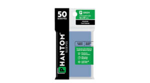 Phantom Card Sleeves: Green – 56 X 87 – Glossy/Matte