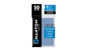 Phantom Card Sleeves: Blue – 58 X 89 – Glossy/Matte