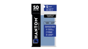 Phantom Card Sleeves: Navy – 80 X 120 – Glossy/Matte