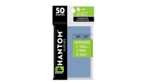 Phantom Card Sleeves: Lime – 70 X 110 – Glossy/Matte