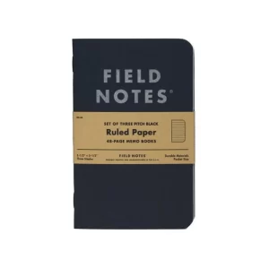 Pitch Black Notebook – Ruled Paper 2-Pack