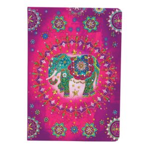 Crystal Art Notebook Kit: Elephant Fantasy