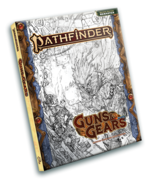 Pathfinder 2E: Guns & Gears Sketch Cover (Remastered)