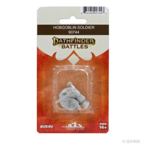 Pathfinder Battles Deep Cuts Miniatures: Unpainted – Hobgoblin Soldier – Wave 24