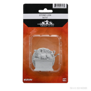 Wizkids Miniatures: Unpainted – Stone Lion – Wave 24