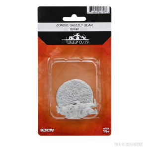 Wizkids Miniatures: Unpainted – Zombie Grizzly Bear – Wave 24