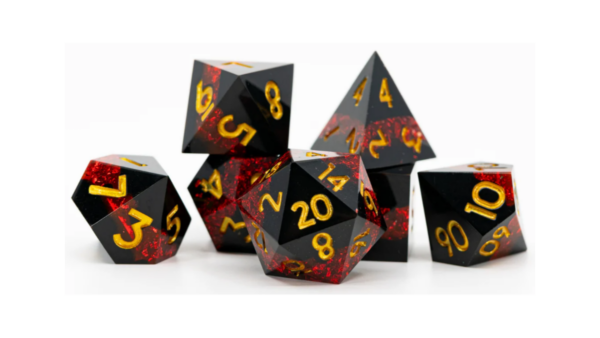 Burnished Sun Sharp Edge RPG Dice Set
