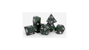 Vine Whip Etched Flowers Metal RPG Dice