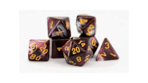 Blood Marble RPG Dice